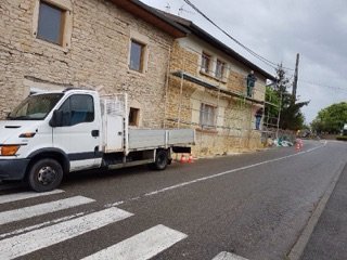 Habillage mur en pierre d'une maison à Bourgoin Jallieu - BOURGOIN JALLIEU